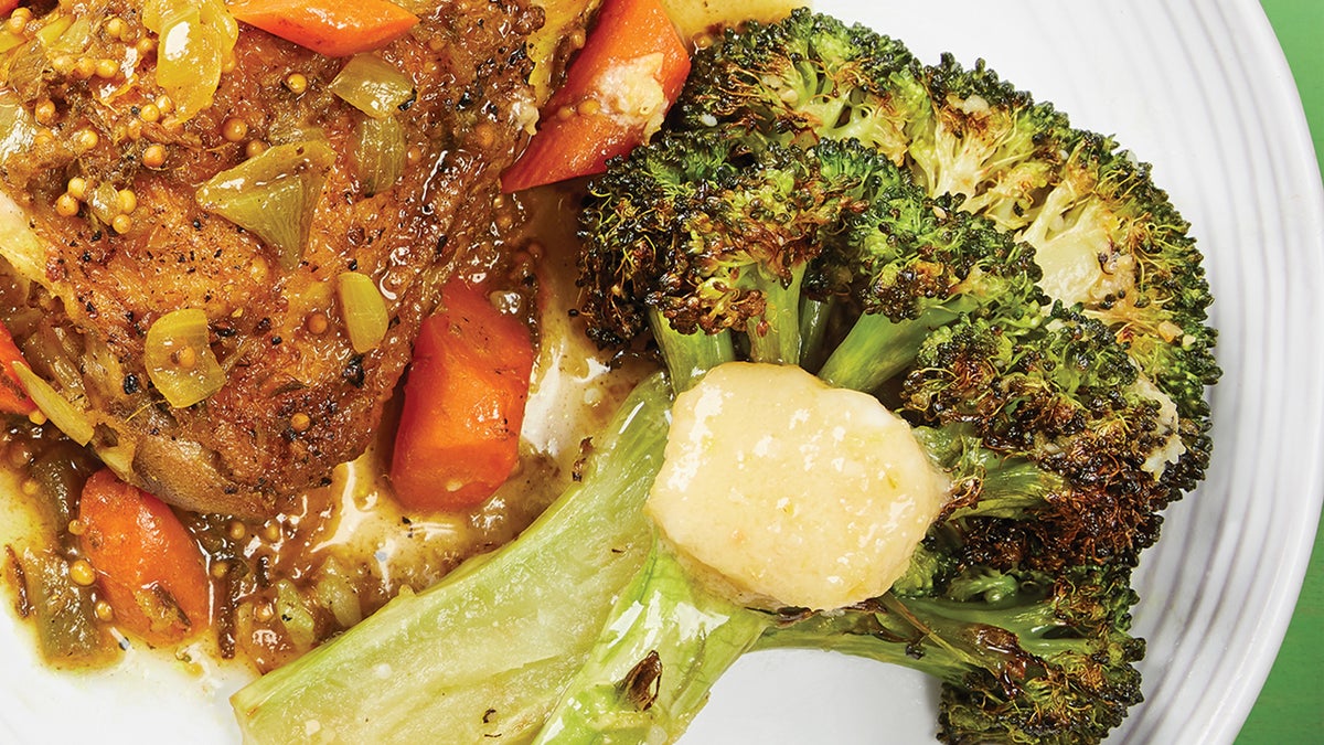 Roasted Broccoli Steaks with Miso Butter Recipe