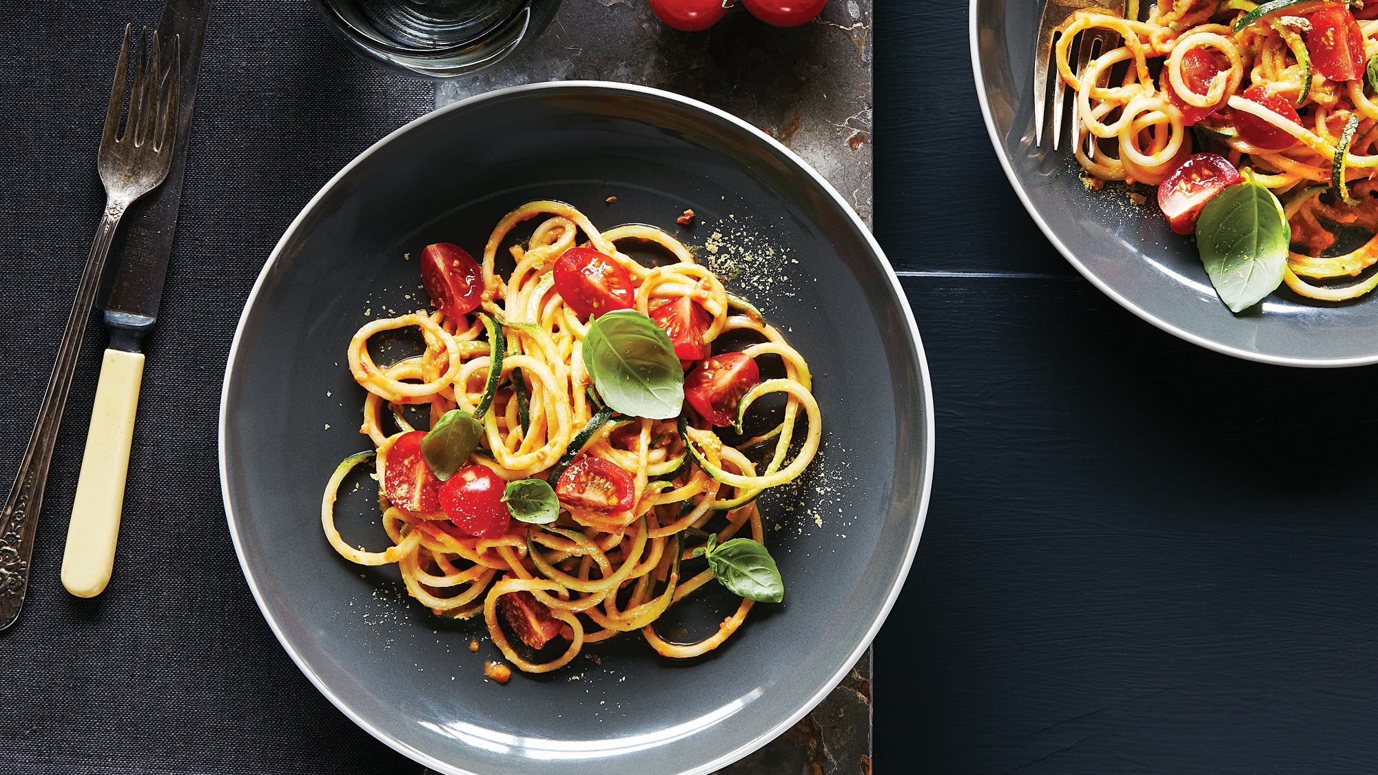 Zucchini Noodles with Cherry Tomato Marinara recipe