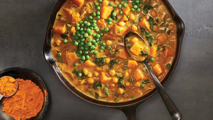 Squash Spinach and Chickpea Curry_82 Squash, Spinach & Chickpea Curry with Turmeric Blend recipe