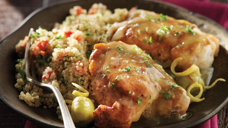 Moroccan Chicken Stew with Roasted Red Pepper Quinoa Moroccan Chicken Stew with Roasted Red Pepper Quinoa