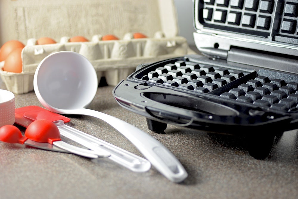 How to use a waffle iron for omelets