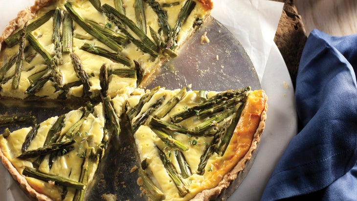 Asparagus Goat Cheese Tart with Whole Grain Crust Asparagus Goat Cheese Tart with Whole Grain Crust