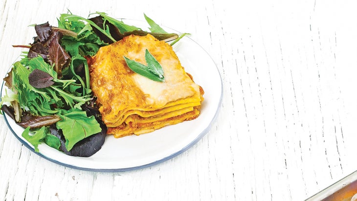 Butternut Squash Lasagna WITH CARAMELIZED ONIONS & WALNUTS Butternut squash lasagna recipe