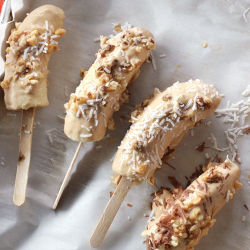 Frozen-Banana Frozen Banana Pops recipe for Halloween