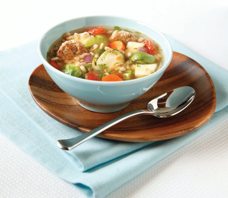 SausageVegFarroSoup Sausage & Vegetable Farro Soup