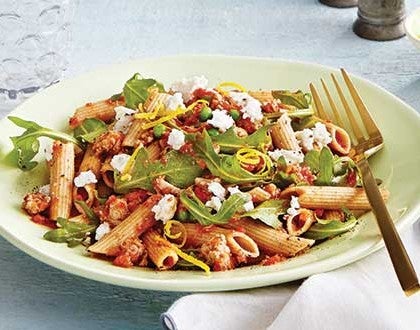 Turkey Penne with Roasted Red Pepper Sauce image None