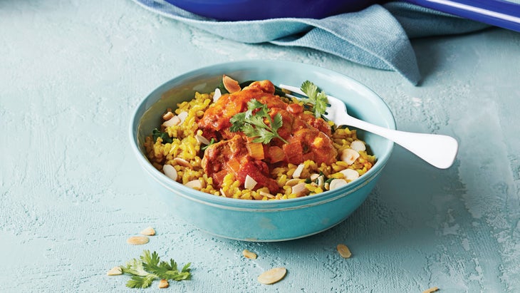 Chicken-Tikka-Masala-with-Almond-Saffron-Rice_89-web Chicken Tikka Masala with Almond Rice recipe