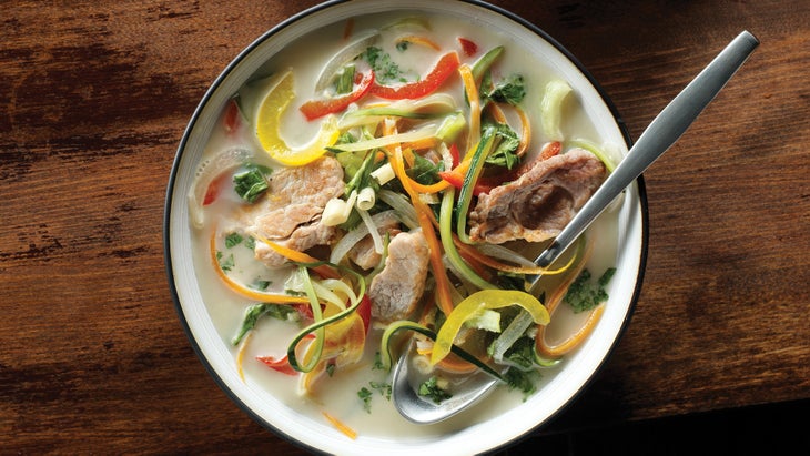 Coconut Lemongrass Soup with Pork Coconut Lemongrass Soup with Pork