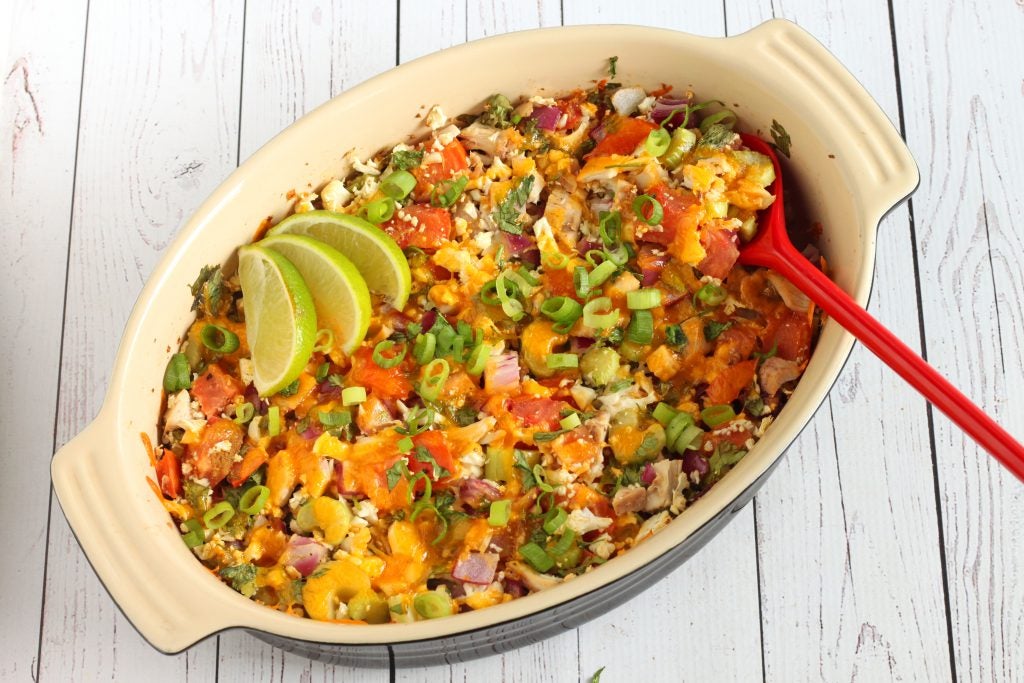 LowCarb Chicken Cauliflower Casserole Recipe