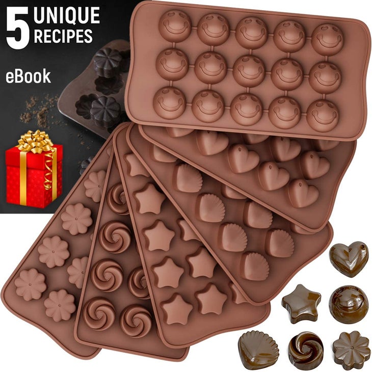 Silicone Maple Candy Mold, 2-Piece Set (Includes Recipe Card)