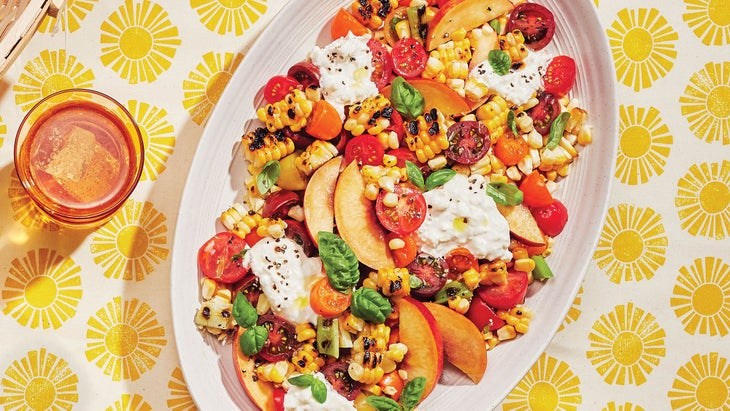 Grilled-Corn-Nectarine-and-Burrata-Salad_93-web Grilled Corn, Nectarine & Burrata Salad recipe