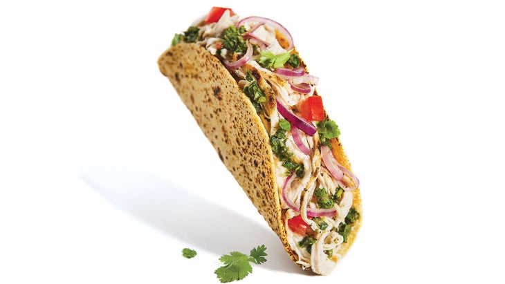 Spiced Chicken Tacos with Cilantro Salsa recipe