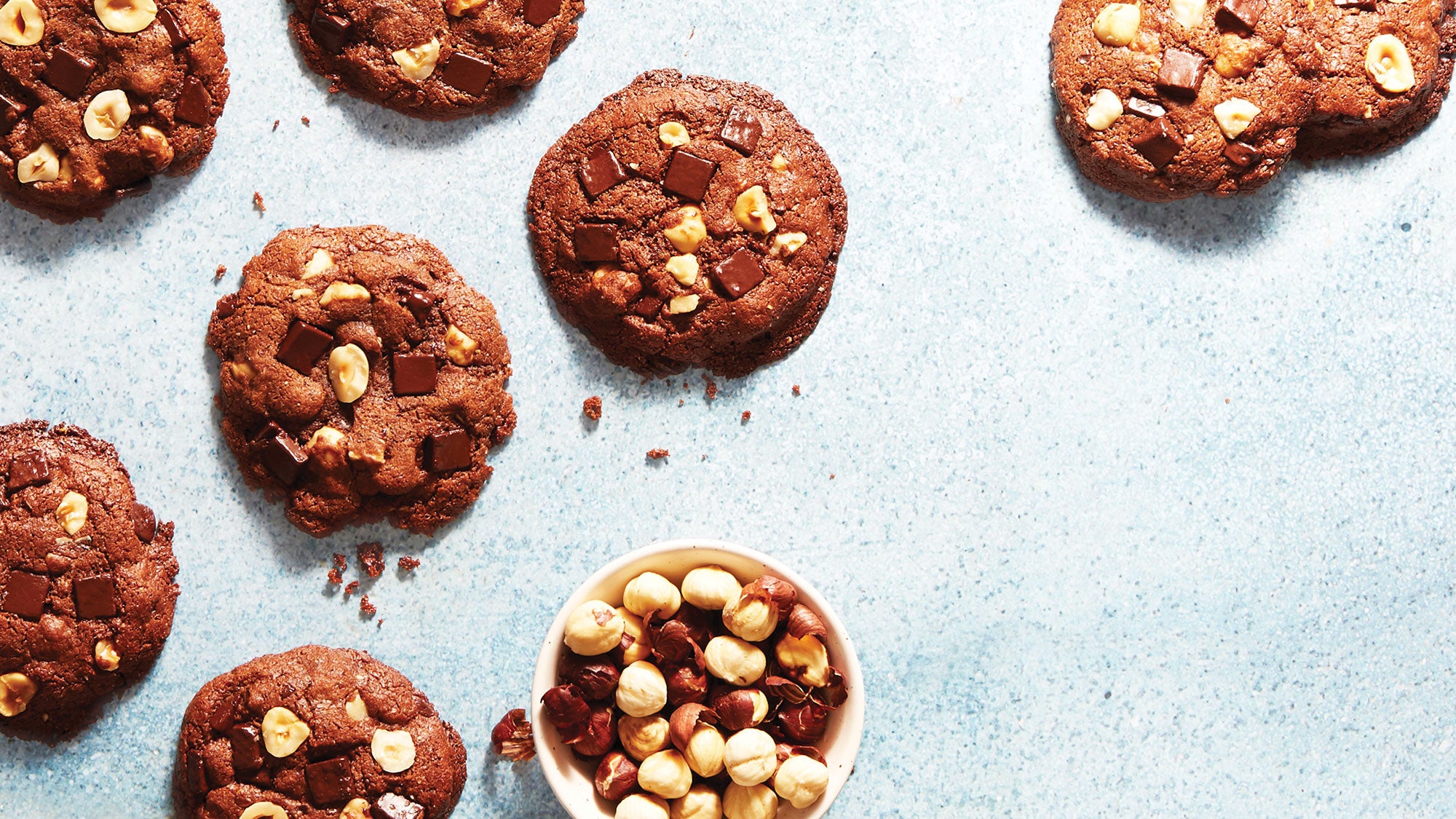 Flourless Hazelnut Chocolate Cookies recipe