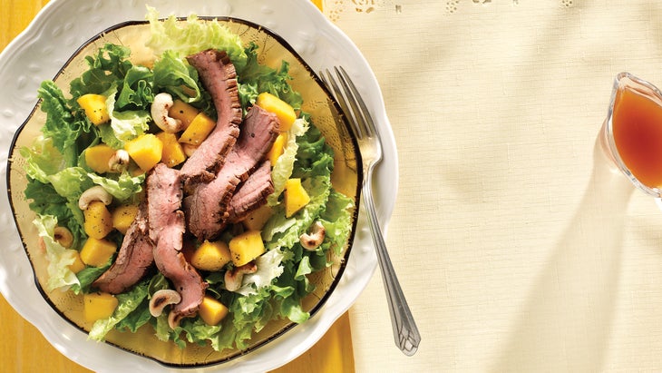 Asian Beef and Mango Salad with Cashews 43 web Asian beef and mango salad recipe