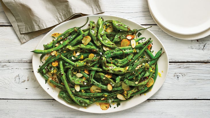 Blistered Green Beans & Shishito Peppers recipe