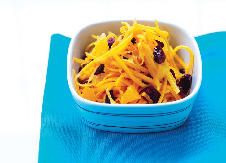 CEsquashSlaw Raw Butternut Squash & Cranberry Salad