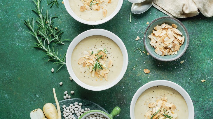Roasted Parsnip & Navy Bean Soup recipe