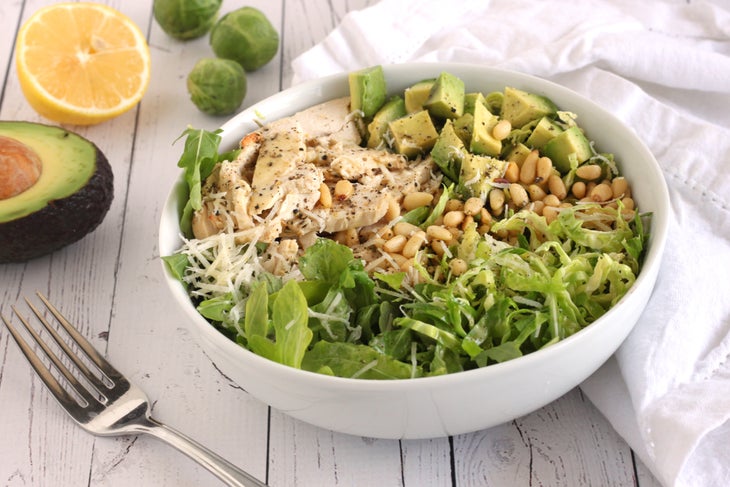 Rocket Chicken Brussels Sprout Salad None