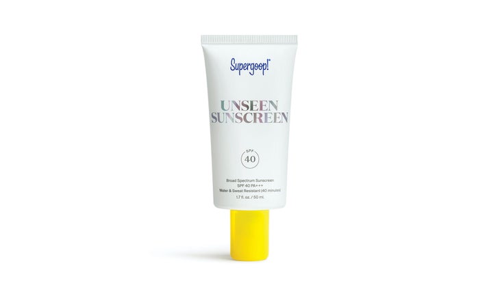Bottle of sunscreen