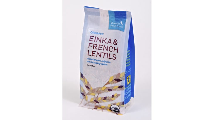 Bag of Bluebird Grains enika and lentil blend