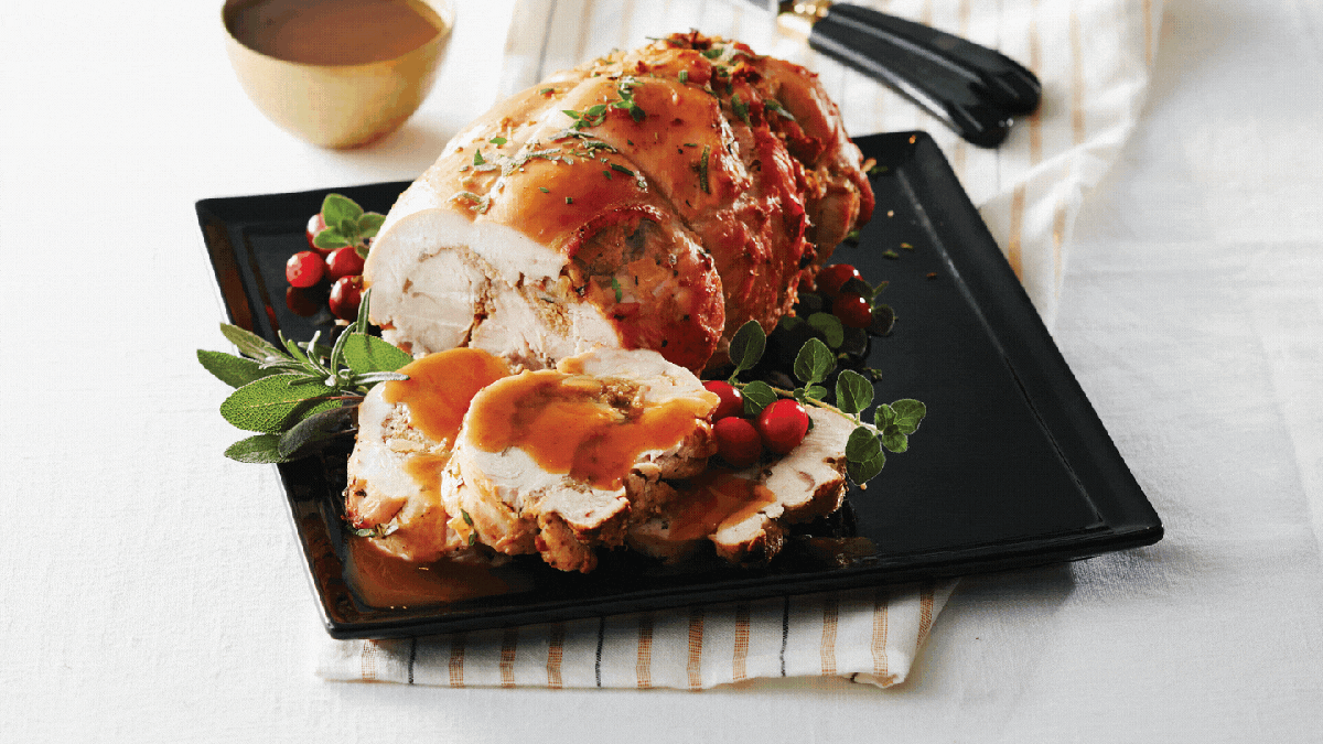 This Herb-Stuffed Turkey Breast is the Ultimate Holiday Dinner