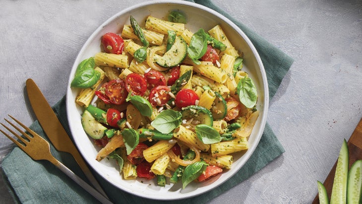 Sunflower Seed Pesto & Veg Pasta