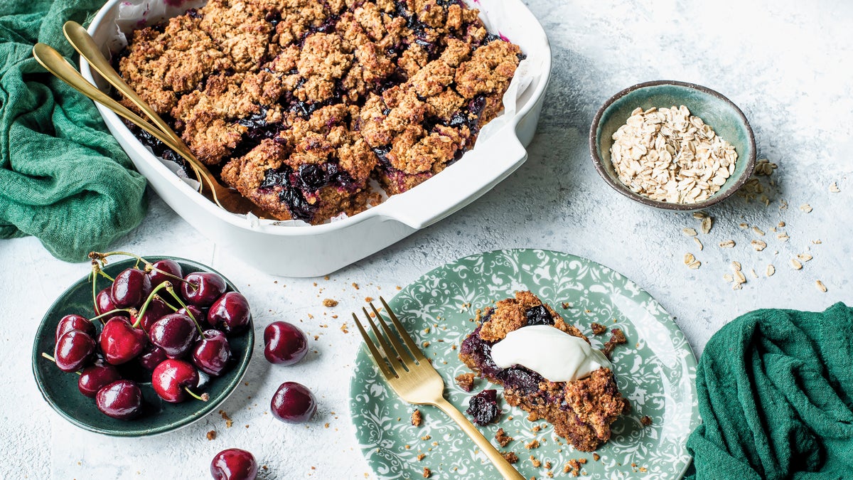 SecretIngredient Cherry Oatmeal Bake Clean Eating