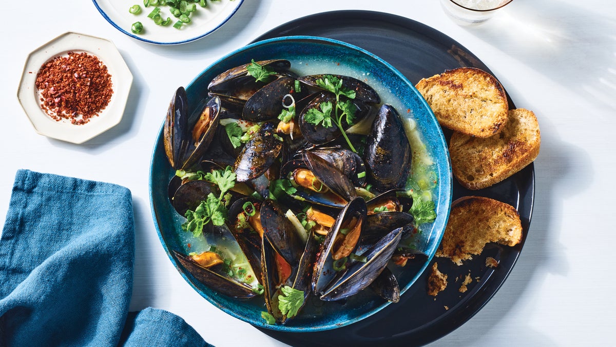 Mussels in Miso Ginger Broth Recipe Clean Eating