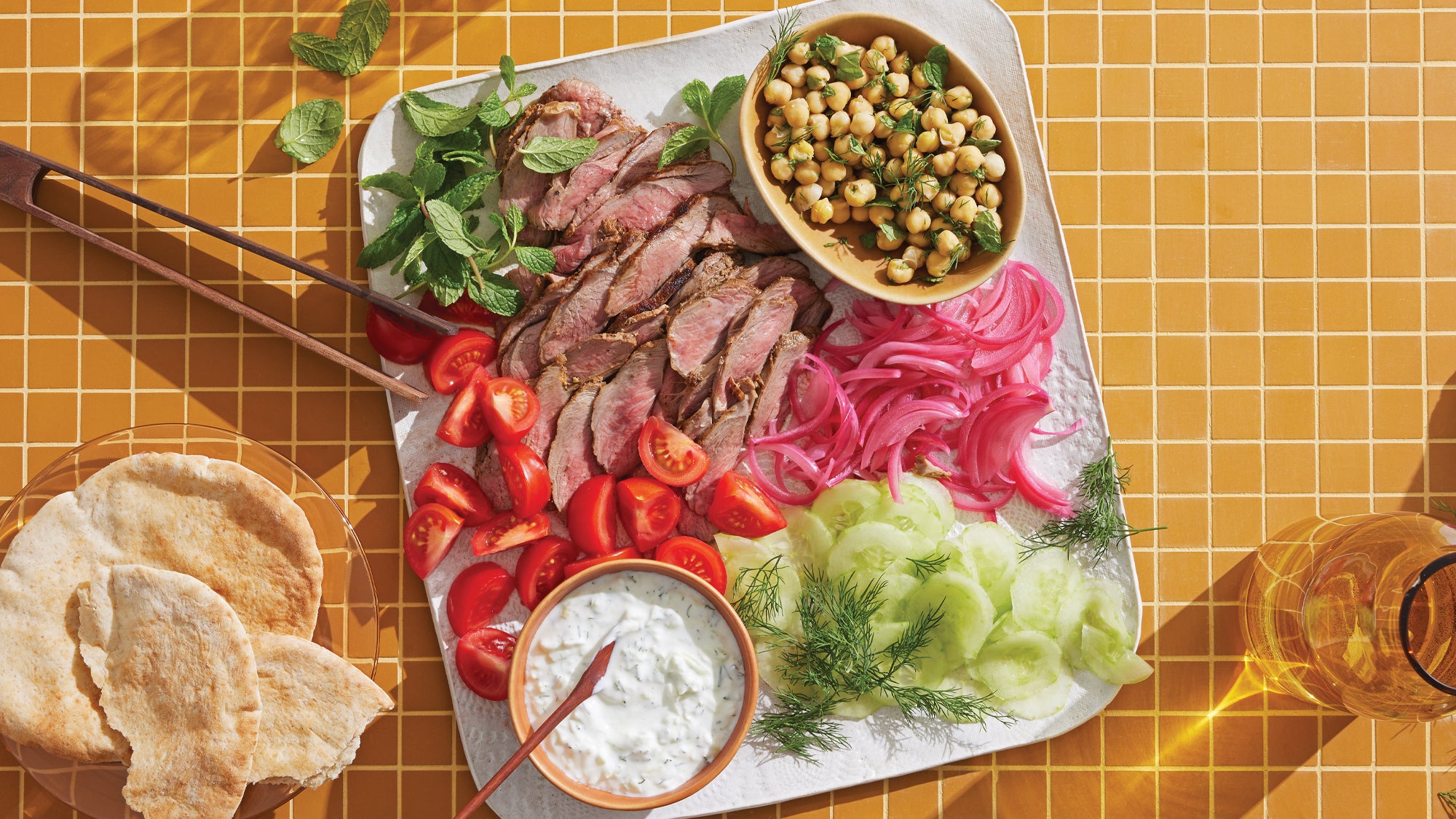 Deconstructed Lamb Gyros