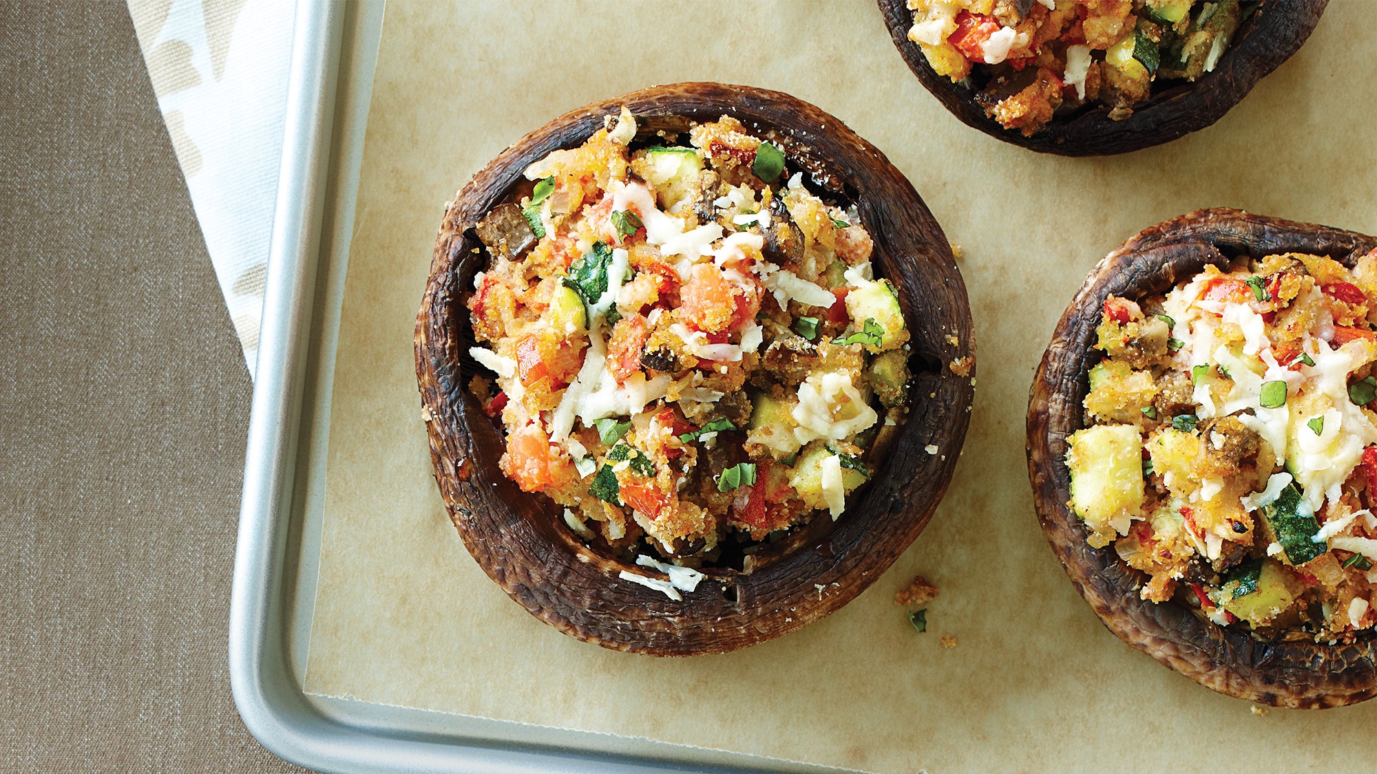 Stuffed Portobello Mushroom Recipe | Clean Vegetarian Recipes