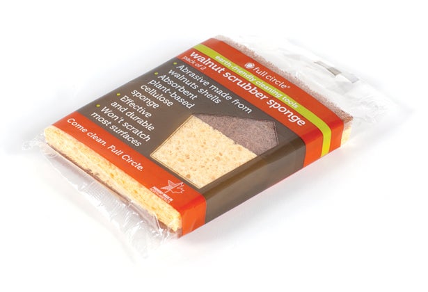 Full Circle Walnut Scrubber Sponge Full Circle Walnut Scrubber Sponge