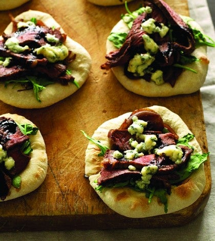Mini Steak & Blue Cheese Pizzas image None