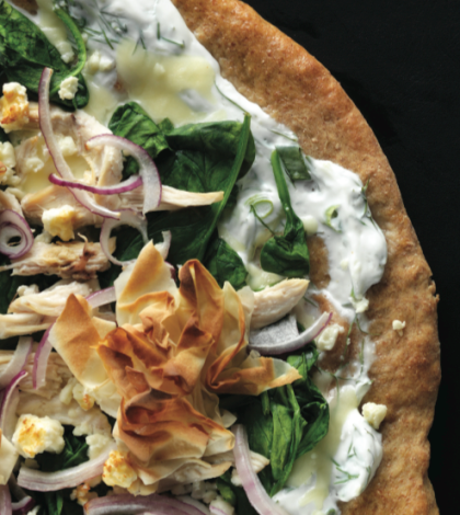 Chicken Spanakopita Pizza image None