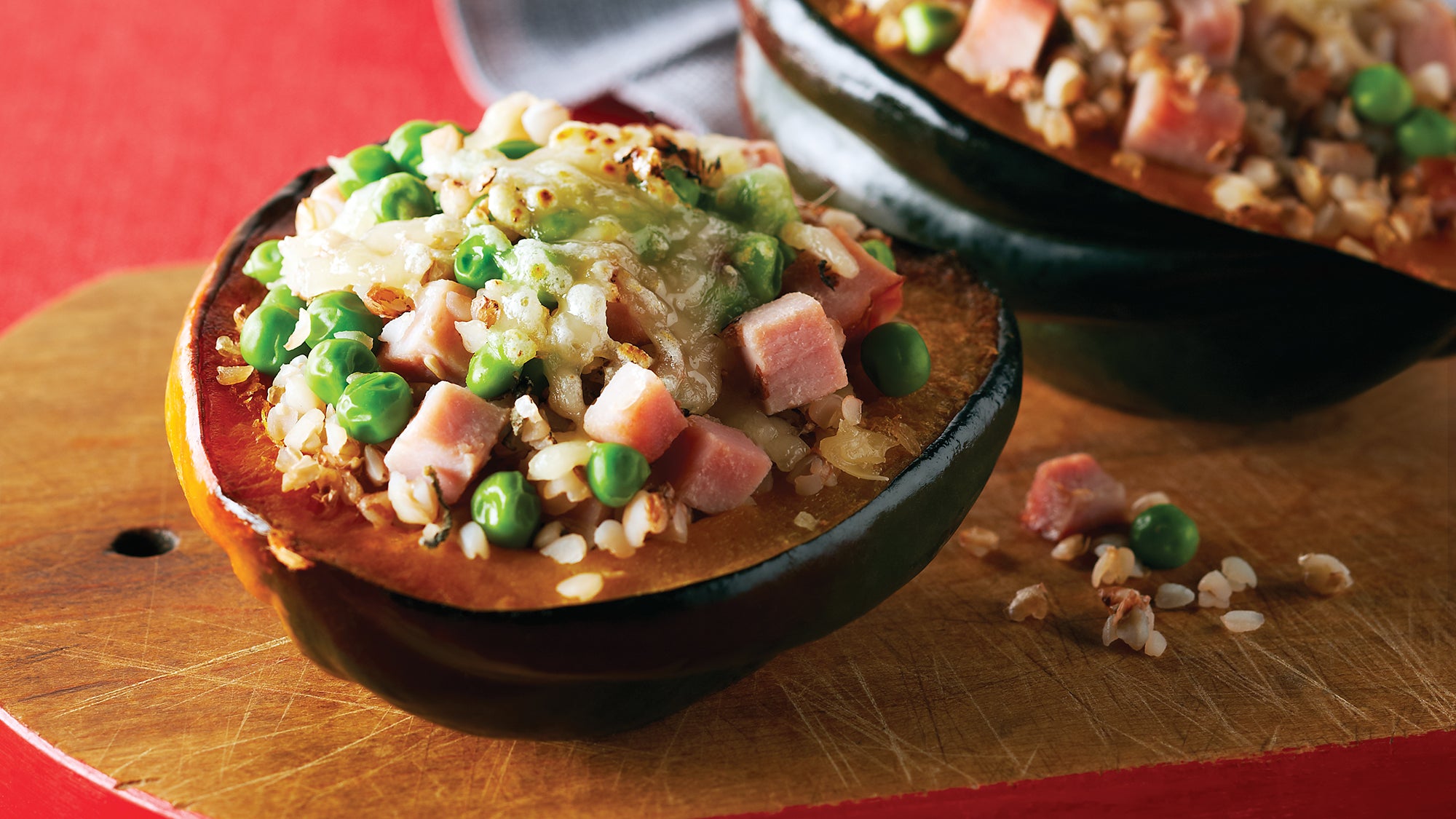 Ham & Swiss-Stuffed Acorn Squash Ham & Swiss-Stuffed Acorn Squash