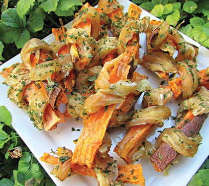 Healthy Dog Treats: Chicken-Wrapped Sweet Potato None