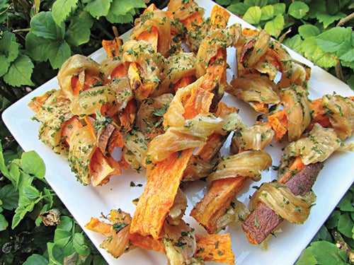 chicken wrapped sweet potato dog treats