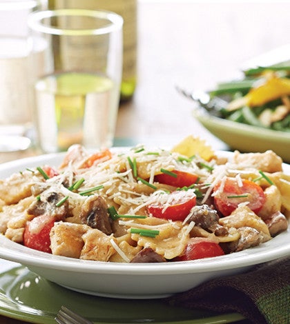 Creamy Chicken Pasta with Mascarpone Cheese & Cherry Tomatoes image None