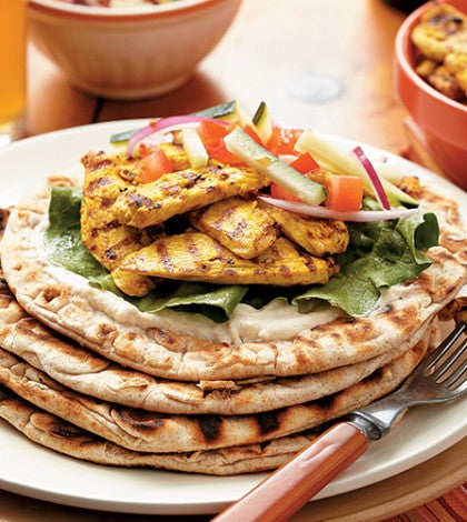 Chicken Shawarma with Tahini Yogurt Sauce image None
