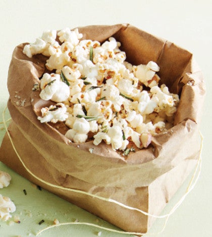 Herbed Parmesan Popcorn with Brazil Nuts image None