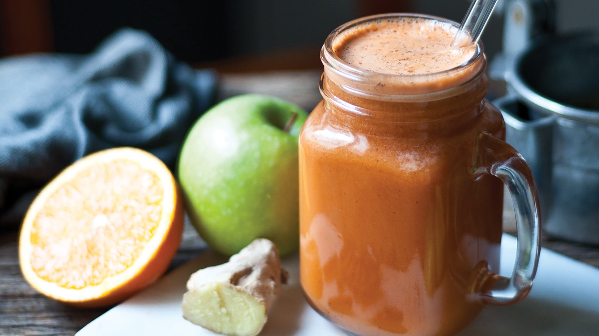 Orange Ginger Juice with Activated Charcoal Clean Juice Recipes
