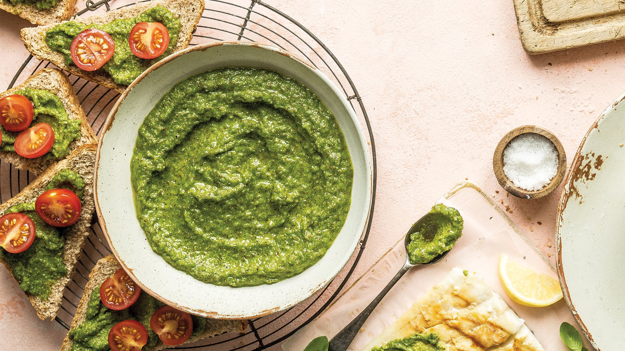 Basil, Chive & Parsley Blender Pesto Recipe