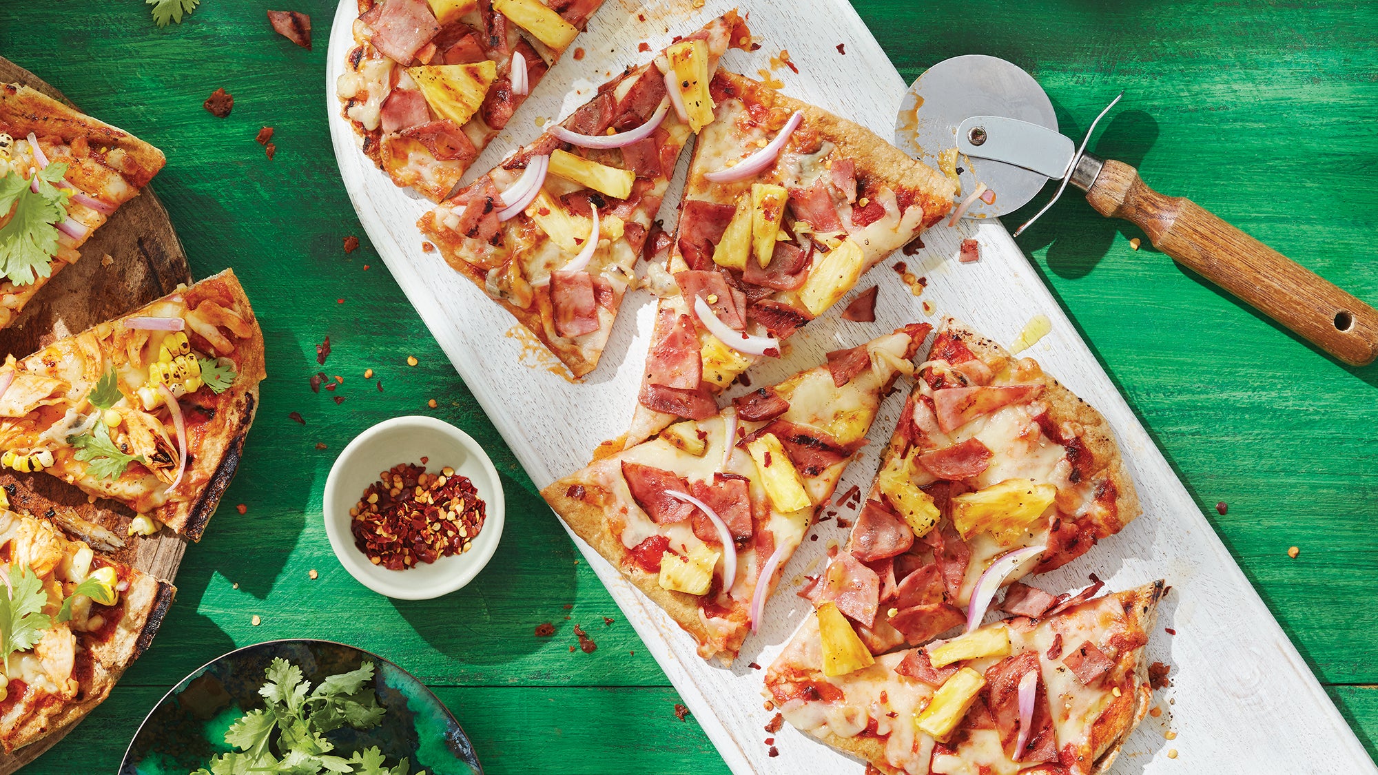 Grilled Pineapple & Turkey Bacon Pizza Recipe