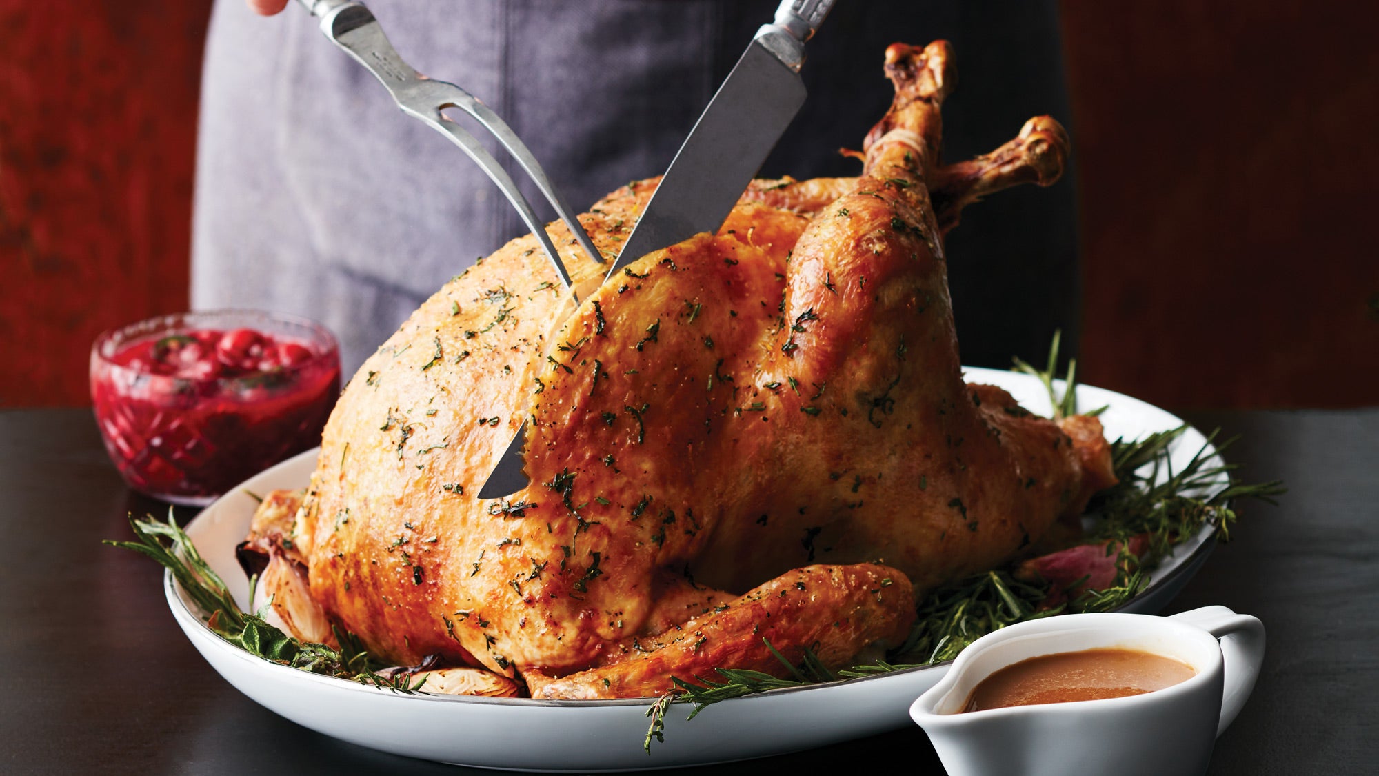 Roast Turkey with Mega Herb Butter & Make-Ahead Gravy ...