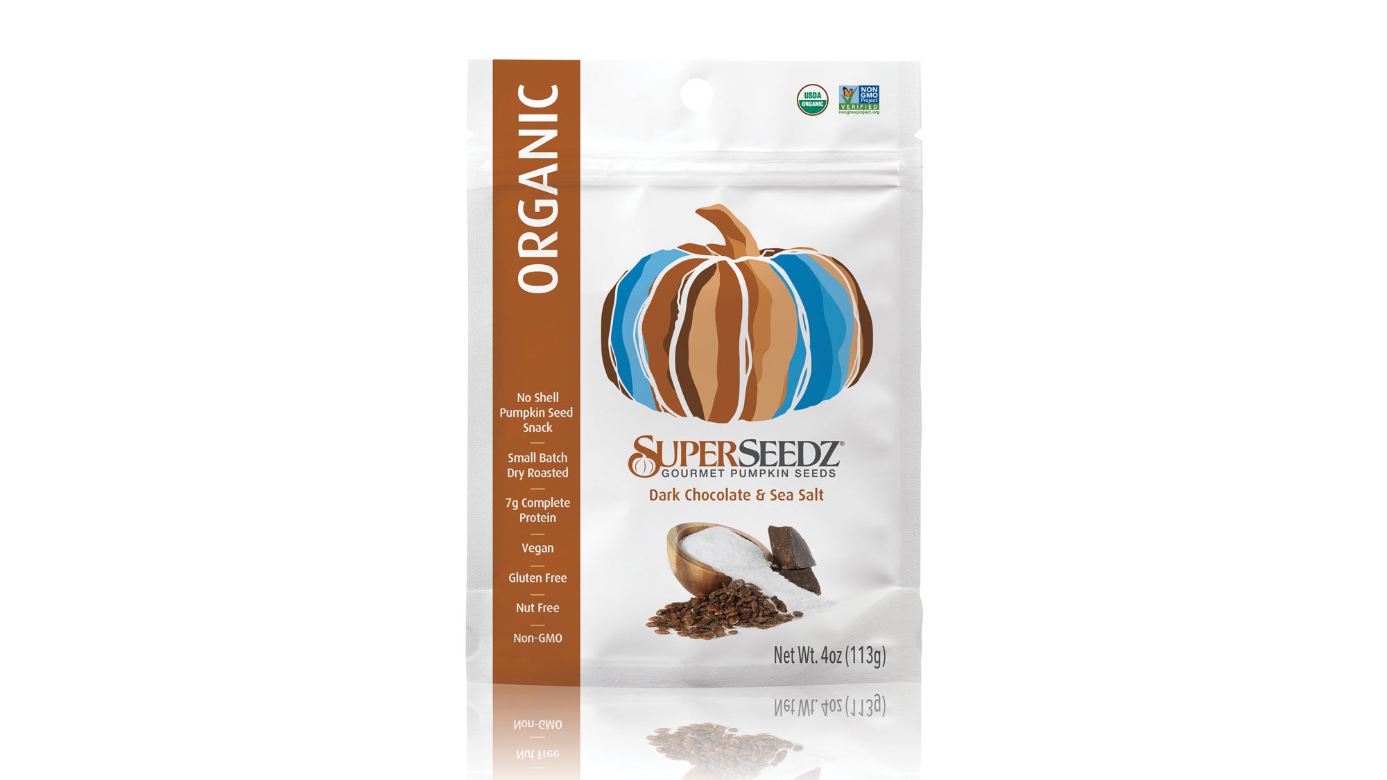 Clean-Choice-Awards_rend-org-dkchoc-seasalt-031517-front-hi-76-web SuperSeedz Organic Dark Chocolate & Sea Salt Pumpkin Seeds