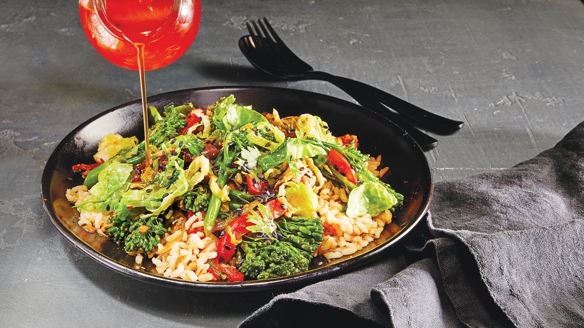 Brussels Sprouts and Broccolini StirFry_82 Brussels Sprouts & Broccolini Stir-Fry recipe