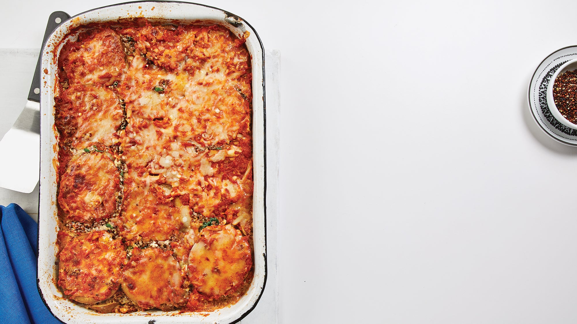 Quinoa, Eggplant and Marinara Bake_82 Quinoa, Eggplant & Marinara Bake recipe