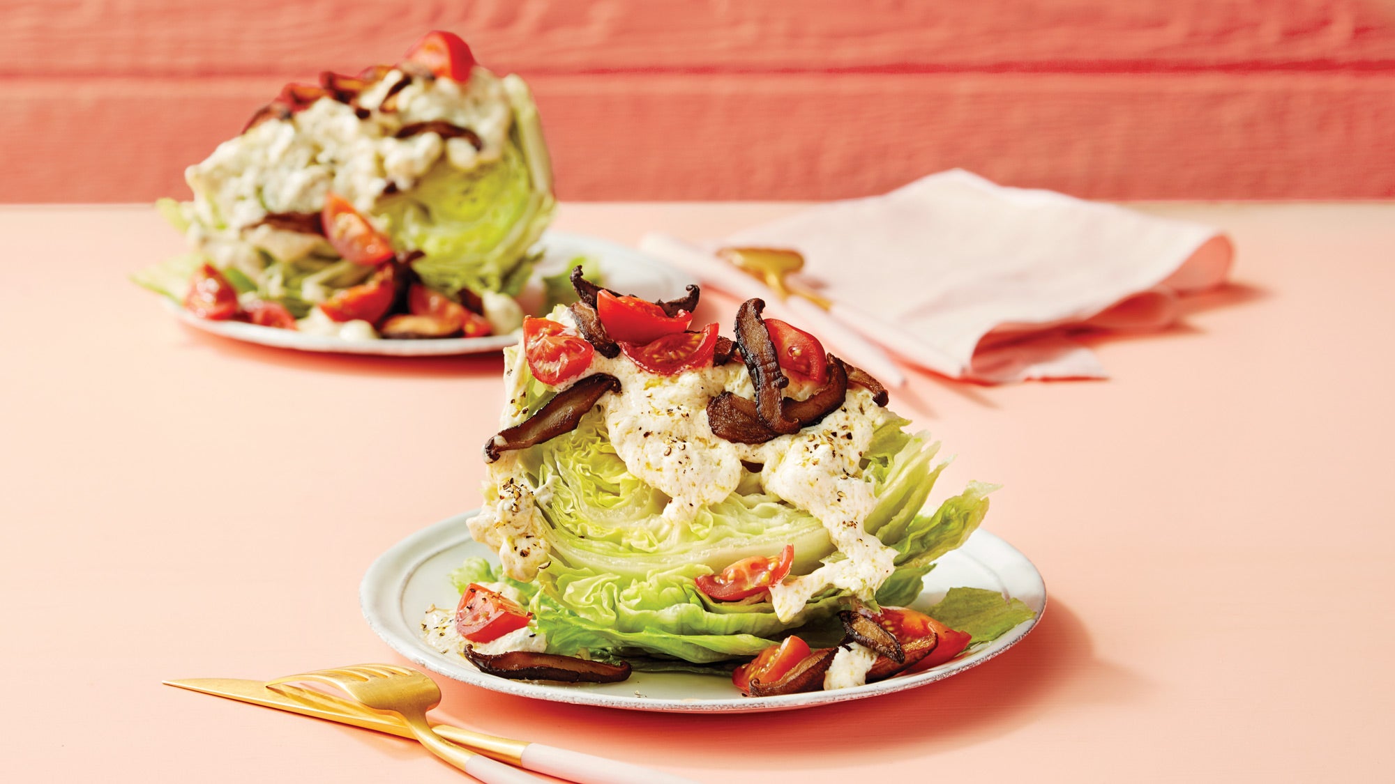 Wedge-Salad-with-Shiitake-Bacon-&-Blue-Cheese-Dressing_86-web Wedge Salad with Shiitake Bacon & Blue Cheese Dressing recipe