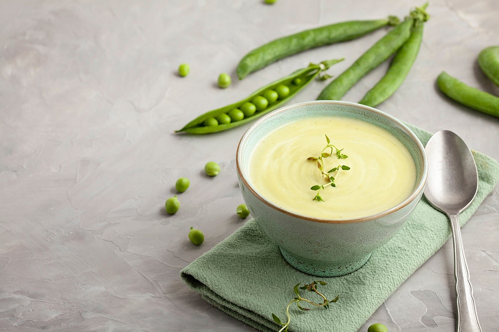 chicken and pea soup
