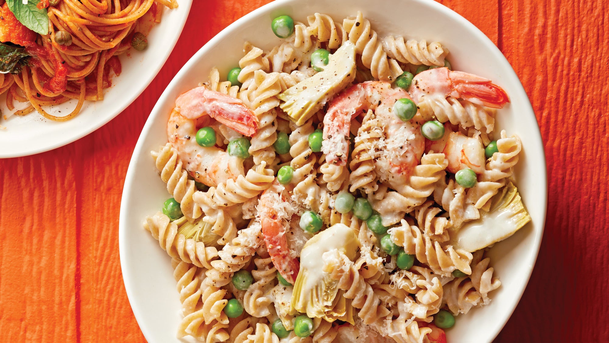 Creamy-Parmesan-Fusilli-with-Shrimp-&-Peas_87-WEB Parmesan Fusilli with Shrimp & Peas