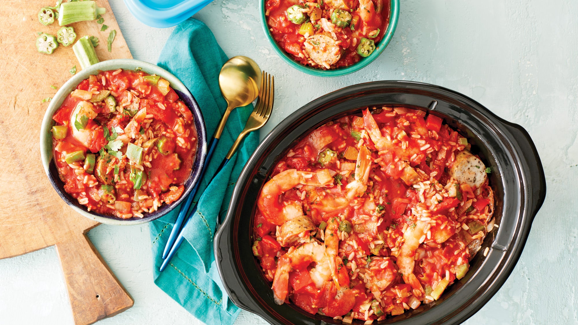 Creole Shrimp & Sausage Jambalaya recipe